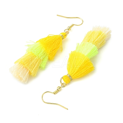 Colorful Tassel Pendants Dangle Earrings for Women EJEW-JE06106-1