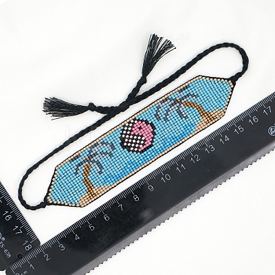 Miyuki Seed Braided Bead Bracelet BJEW-P269-25-1