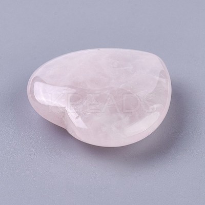Natural Rose Quartz Cabochons G-O176-02-1