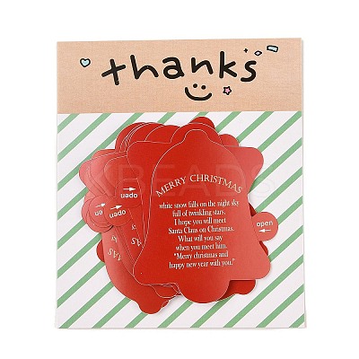 Christmas Theme Paper Self-Adhesive Stickers DIY-M070-10C-1