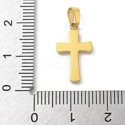 Ion Plating(IP) 304 Stainless Steel Micro Pave Cubic Zirconia Pendants STAS-Z107-08G-09-1