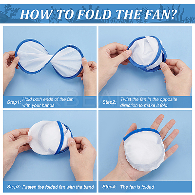 32Pcs 8 Colors Nylon Foldable Flying Disc or Fan with Storage Bag Assortment AJEW-BC0007-30A-1