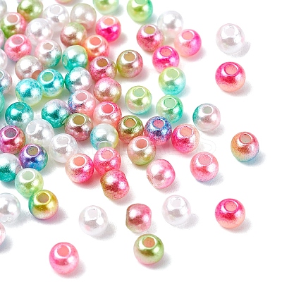 7 Style ABS Plastic Imitation Pearl Beads OACR-YW0001-21-1