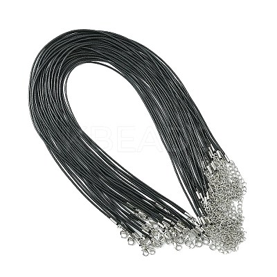 30Pcs Waxed Cotton Cord Necklace Making MAK-CJ0001-19-1