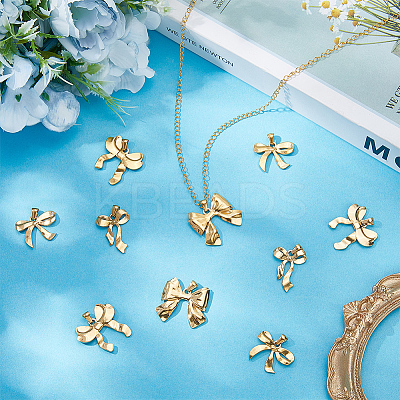 12Pcs 4 Styles 201 Stainless Steel Pendants STAS-BBC0007-31-1