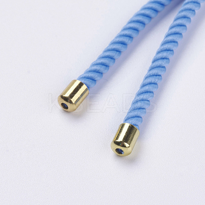 Nylon Twisted Cord Bracelet Making MAK-F018-03G-RS-1
