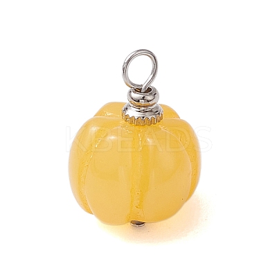 Opaque Resin Vegetable Pendants PALLOY-JF02766-02-1