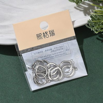 SHEGRACE Brass Hoop Earrings Findings XGR0158P-94P-1