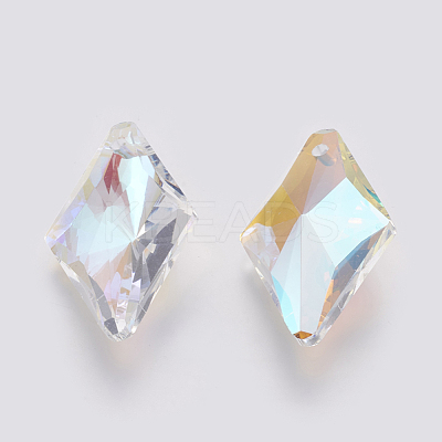 K9 Glass Rhinestone Pendants GLAA-K034-I03-1
