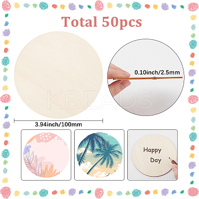 50Pcs Wood Cutouts DIY-SP0004-64B-03-1