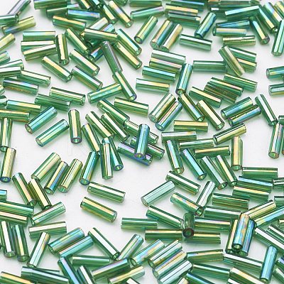 Glass Bugle Beads SEED-E001-9mm-167-1