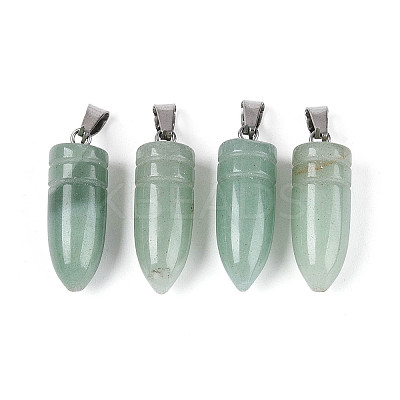Natural Green Aventurine Pendants G-N349-16P-04-1