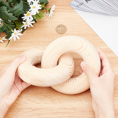 Wooden Chain Pendant Decoration HJEW-WH0036-16A-1