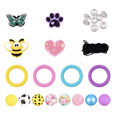 DIY Rings & Bees Silicone Pendant Decoration Making Kit DIY-TA0010-11-1