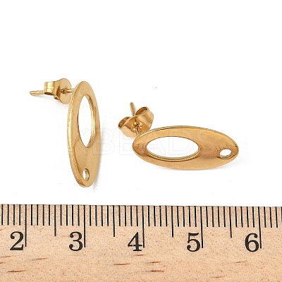 304 Stainless Steel Stud Earring Finding STAS-V015-29G-1