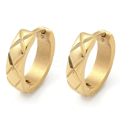 304 Stainless Steel Hoop Earrings for Women EJEW-C096-56G-1