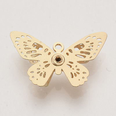 Brass Filigree Pendants KK-R082-07LG-1