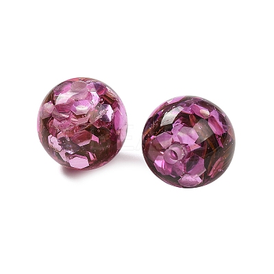 Transparent Resin with Paillette Beads RESI-G110-02C-1
