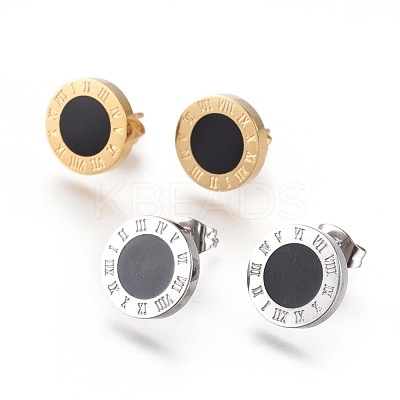 304 Stainless Steel Stud Earrings EJEW-I235-14-1