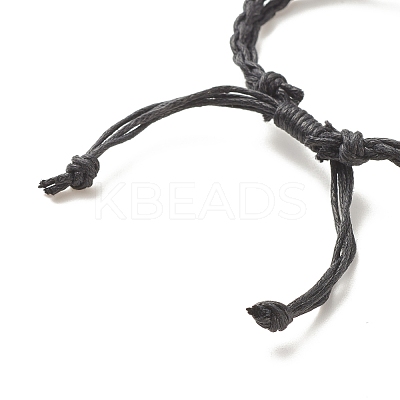 CCB Plastic Nugget Braided Cord Bracelet BJEW-JB08118-02-1