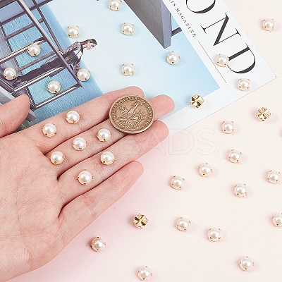 Sew on Acrylic Imitation Pearl SACR-GF0001-03A-1