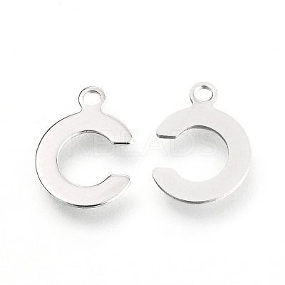 Non-Tarnish 201 Stainless Steel Charms X-STAS-C021-06P-C-1