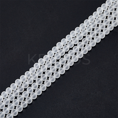 2 Strands Transparent Glass Beads Strands GLAA-DC0001-41-1