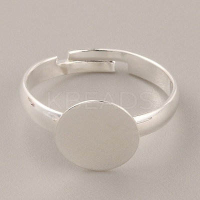 Adjustable Brass Finger Rings Components KK-WH0054-22C-S-1