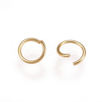 304 Stainless Steel Open Jump Rings STAS-P206-01G-C-1