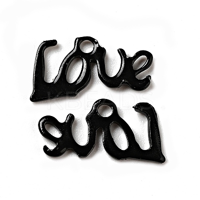 Spray Painted 201 Stainless Steel Charms STAS-G304-16D-1