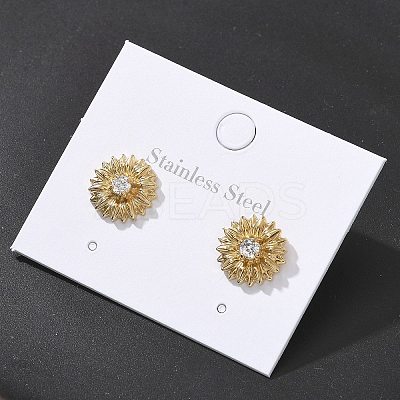 304 Stainless Steel Stud Earrings EJEW-R153-02G-1