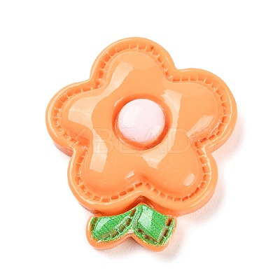 Animal Theme Opaque Resin Cabochons LS-RESI-E046-01K-1