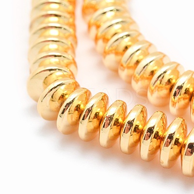 Electroplate Non-magnetic Synthetic Hematite Beads Strands G-L485-05A-G-1