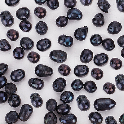 1 Strand Natural Cultured Freshwater Pearl Beads Strands PEAR-NB0002-34-1