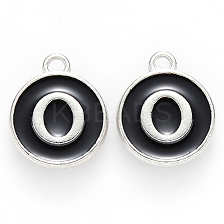Platinum Plated Alloy Charms LS-ENAM-S118-02O-P-1
