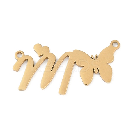 304 Stainless Steel Pendants STAS-L279-002G-M-1