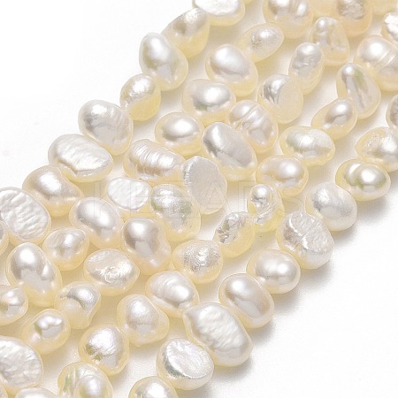 Natural Cultured Freshwater Pearl Beads Strands PEAR-A005-07E-X-1