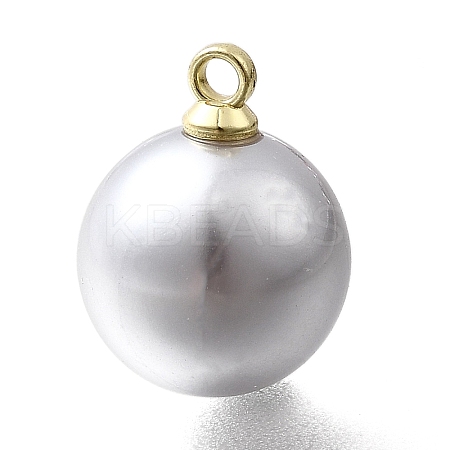 ABS Plastic Imitation Pearl Pendants FIND-H052-01G-02G-1