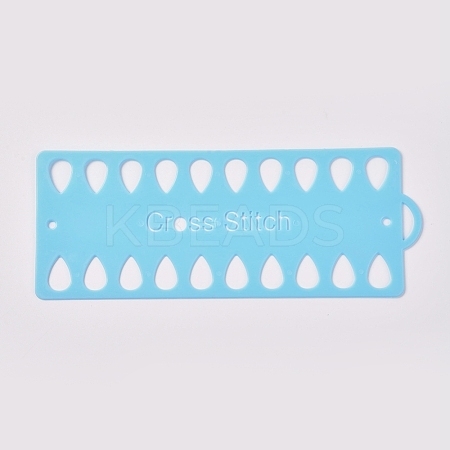 Plastic Embroidery Thread Plate DIY-WH0152-21A-1