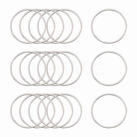 Tarnish Resistant 304 Stainless Steel Linking Ring LS-X-STAS-T047-15B-1