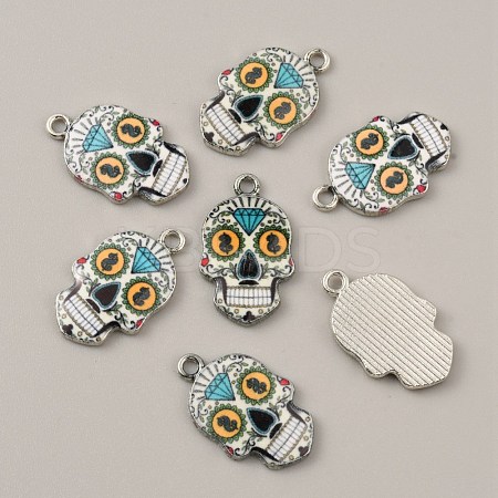 Alloy Enamel Pendants FIND-CJC0015-09T-1