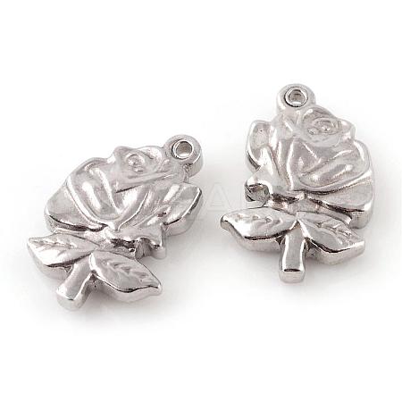 Tarnish Resistant 201 Stainless Steel Pendants STAS-Q195-134-1