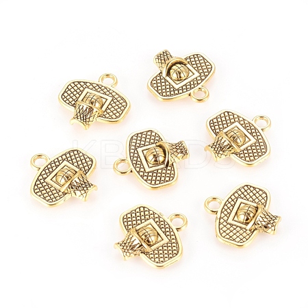 Tibetan Style Alloy Sport Pendants TIBEP-36227-AG-RS-1