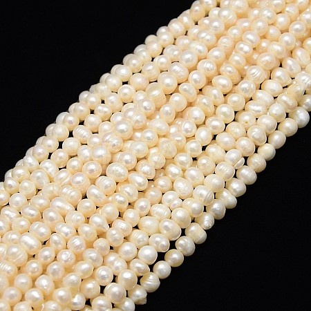 Natural Cultured Freshwater Pearl Beads Strands X-PEAR-L001-C-14-1