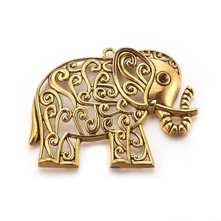Tibetan Style Alloy Big Pendants TIBEP-29-AG-LF-1