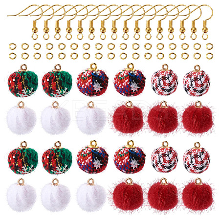 DIY Christmas Style Earring Making Kits DIY-TA0008-88-1