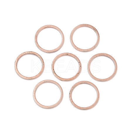 Rack Plating Brass Linking Rings KK-P286-01B-RG-1