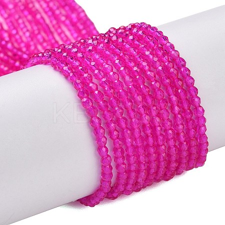 Transparent Glass Beads Strands LS-GLAA-H021-04-23-1