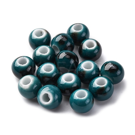 Bright Glazed Porcelain Beads PORC-D300-A27-1