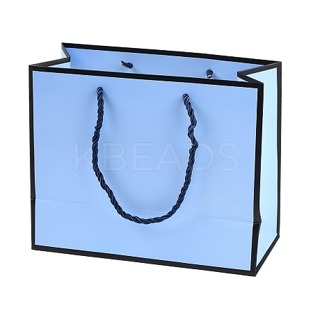 Rectangle Paper Bags with Rope Handles CARB-L011-02B-03-1